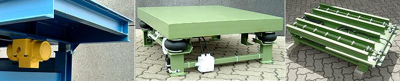 External Vibrators for vibrating tables